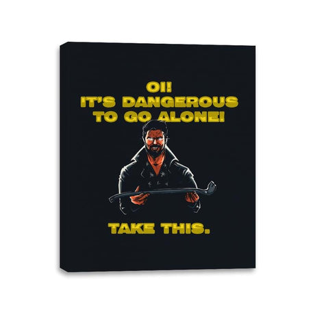 Oi! Take This - Canvas Wraps Canvas Wraps RIPT Apparel 11x14 / Black