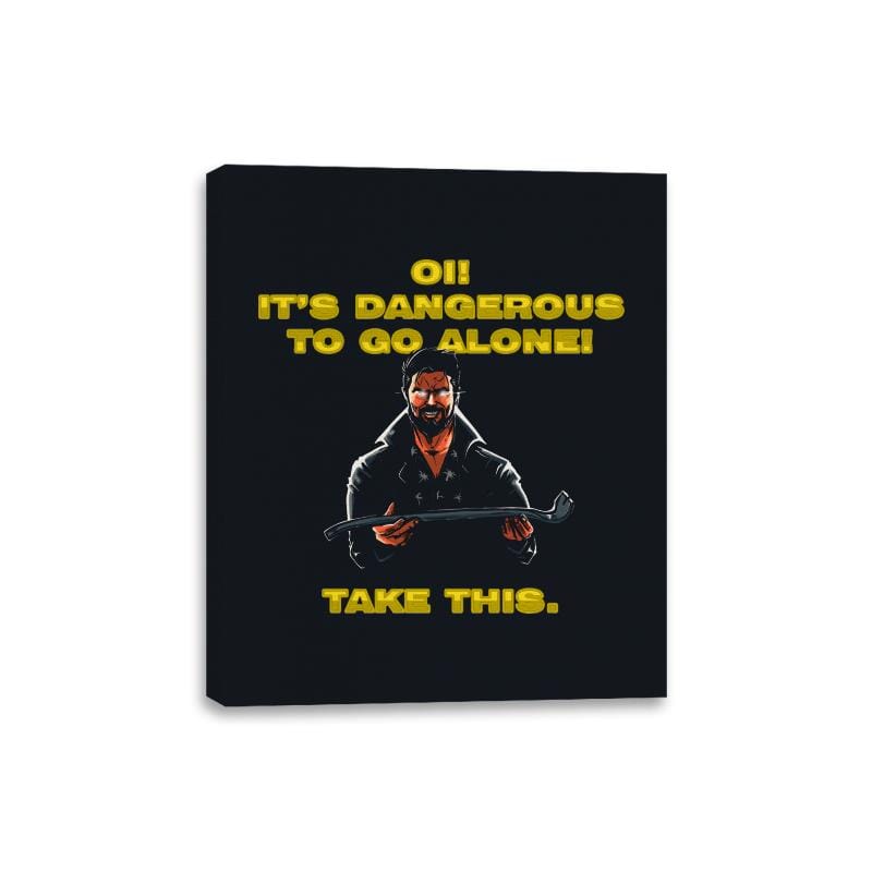 Oi! Take This - Canvas Wraps Canvas Wraps RIPT Apparel 8x10 / Black