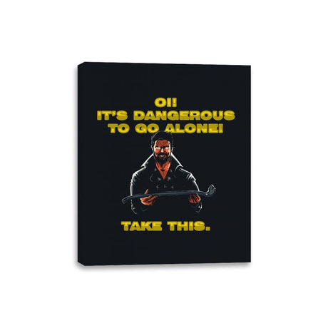 Oi! Take This - Canvas Wraps Canvas Wraps RIPT Apparel 8x10 / Black