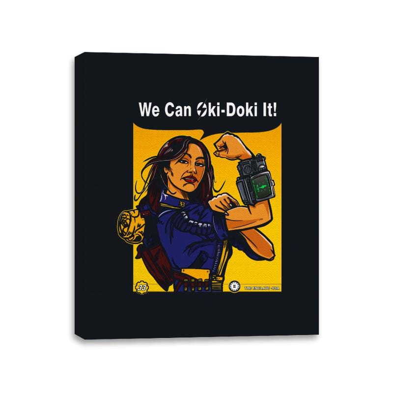 Oki-Doki It! - Canvas Wraps Canvas Wraps RIPT Apparel 11x14 / Black