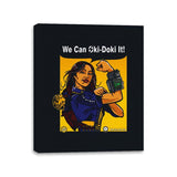 Oki-Doki It! - Canvas Wraps Canvas Wraps RIPT Apparel 11x14 / Black