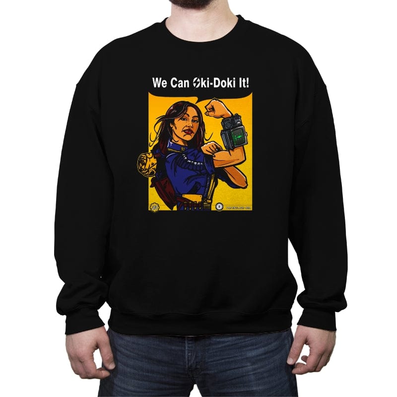 Oki-Doki It! - Crew Neck Sweatshirt Crew Neck Sweatshirt RIPT Apparel Small / Black