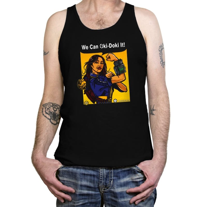 Oki-Doki It! - Tanktop Tanktop RIPT Apparel X-Small / Black