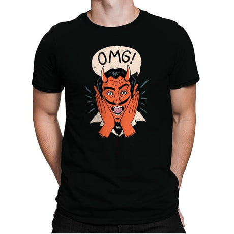 OMG Satan! - Mens Premium T-Shirts RIPT Apparel Small / Black