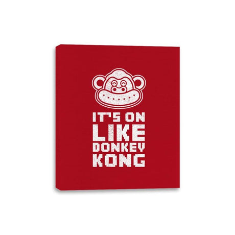 On Like DK - Vintage - Canvas Wraps Canvas Wraps RIPT Apparel 8x10 / Red