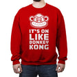 On Like DK - Vintage - Crew Neck Sweatshirt Crew Neck Sweatshirt RIPT Apparel Small / Red