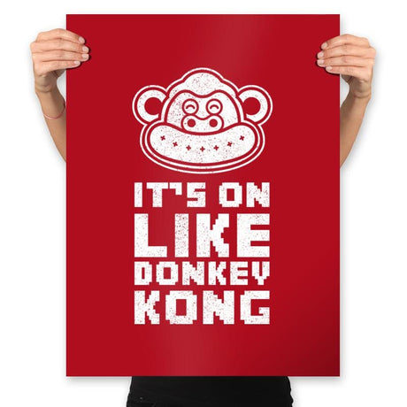 On Like DK - Vintage - Prints Posters RIPT Apparel 18x24 / Red