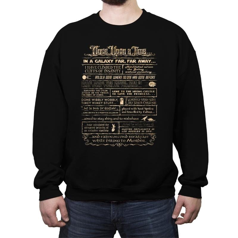 Once Upon a Time - Crew Neck Sweatshirt Crew Neck Sweatshirt RIPT Apparel Small / Black