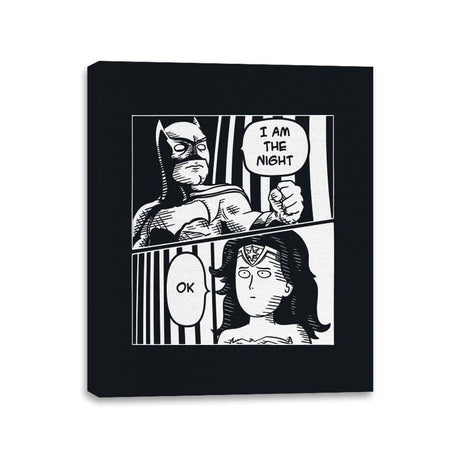 One Punch Woman - Canvas Wraps Canvas Wraps RIPT Apparel 11x14 / Black