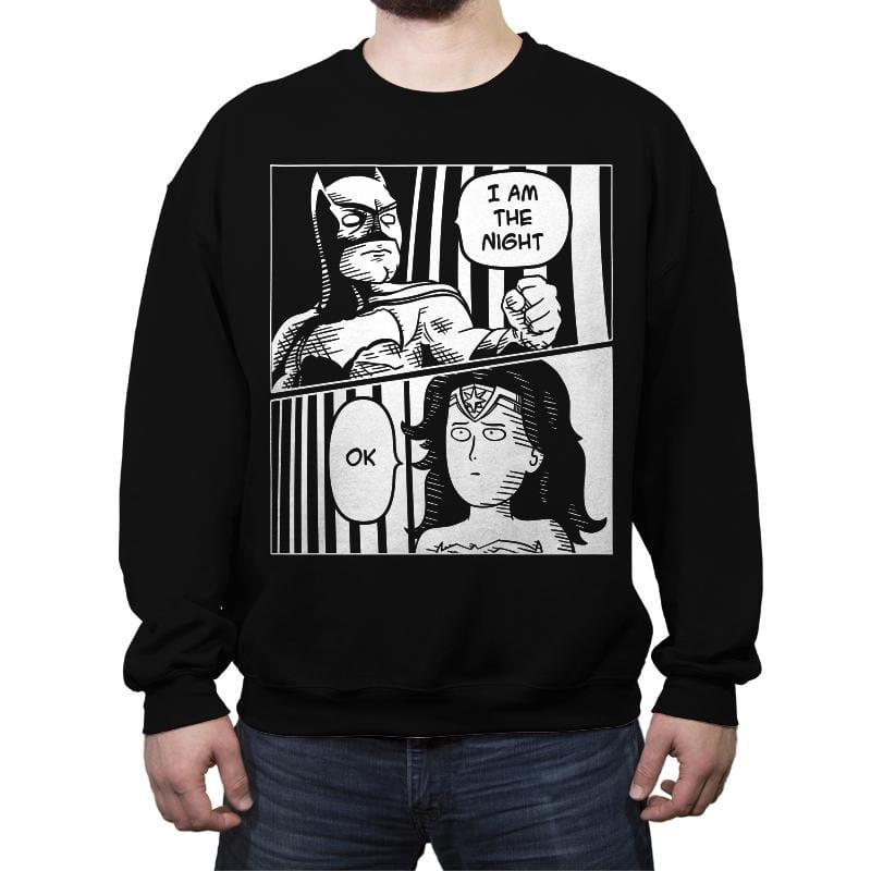 One Punch Woman - Crew Neck Sweatshirt Crew Neck Sweatshirt RIPT Apparel Small / Black