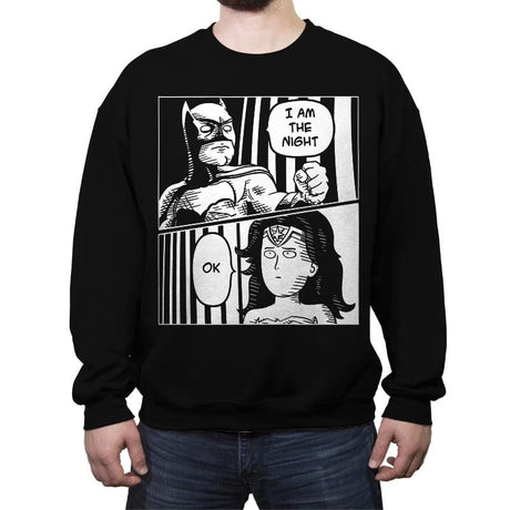 One Punch Woman - Crew Neck Sweatshirt Crew Neck Sweatshirt RIPT Apparel Small / Black