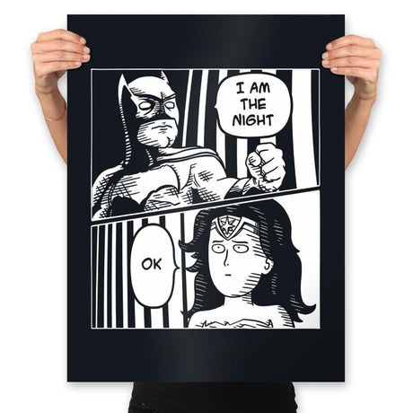 One Punch Woman - Prints Posters RIPT Apparel 18x24 / Black