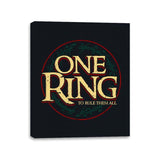 One Ring - Canvas Wraps Canvas Wraps RIPT Apparel 11x14 / Black