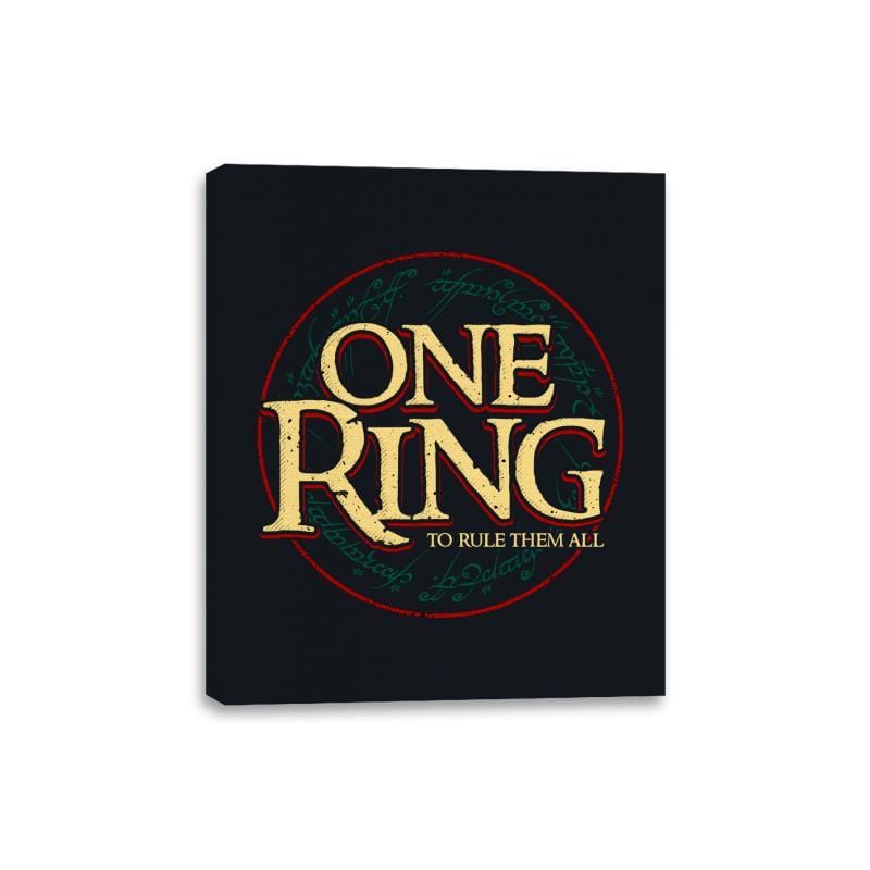 One Ring - Canvas Wraps Canvas Wraps RIPT Apparel 8x10 / Black