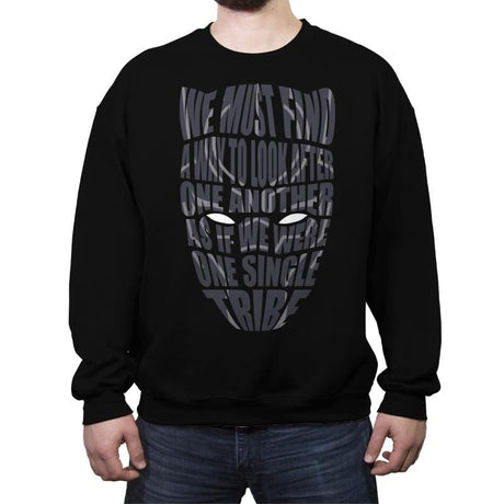 One Single Tribe - Crew Neck Sweatshirt Crew Neck Sweatshirt RIPT Apparel Small / Black