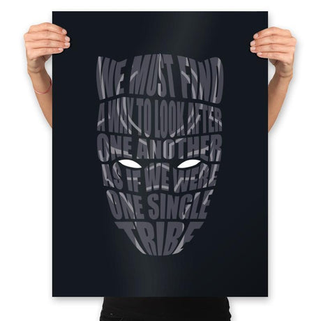 One Single Tribe - Prints Posters RIPT Apparel 18x24 / Black