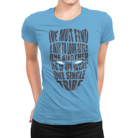 One Single Tribe - Womens Premium T-Shirts RIPT Apparel Small / Turquoise