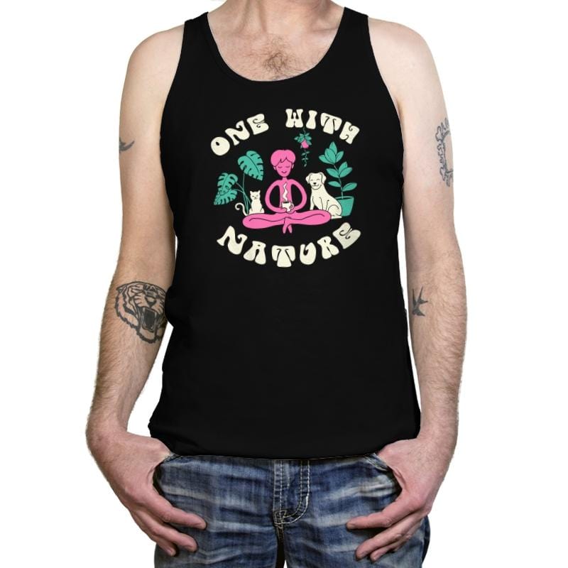 One with Nature - Tanktop Tanktop RIPT Apparel X-Small / Black