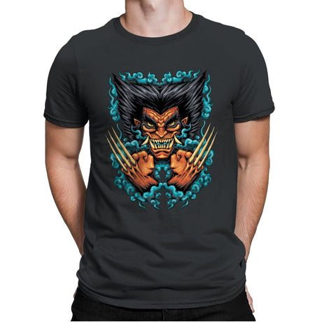 Oni Rage - Mens Premium T-Shirts RIPT Apparel Small / Heavy Metal