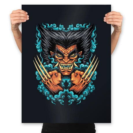 Oni Rage - Prints Posters RIPT Apparel 18x24 / Black