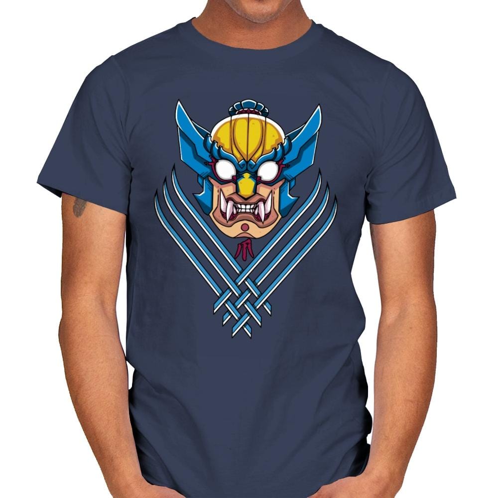 Oni Wolverine - Mens T-Shirts RIPT Apparel Small / Navy