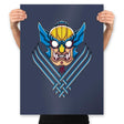 Oni Wolverine - Prints Posters RIPT Apparel 18x24 / Navy