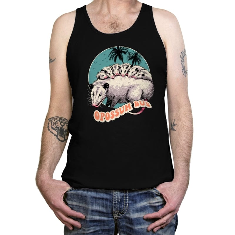 Opossum Bus - Tanktop Tanktop RIPT Apparel X-Small / Black