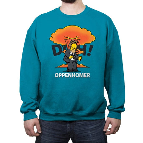 Oppenhomer - Crew Neck Sweatshirt Crew Neck Sweatshirt RIPT Apparel Small / Antique Sapphire