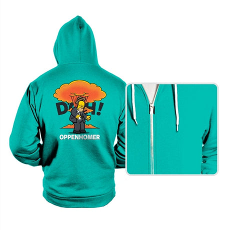 Oppenhomer - Hoodies Hoodies RIPT Apparel Small / Teal