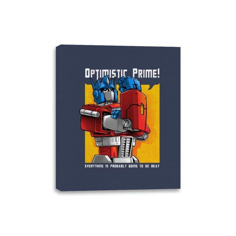 Optimistic - Canvas Wraps Canvas Wraps RIPT Apparel 8x10 / Navy