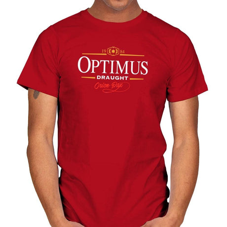 Optimus Draught Exclusive - Mens T-Shirts RIPT Apparel Small / Red