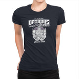 Optimus Pizza - Womens Premium T-Shirts RIPT Apparel Small / Midnight Navy