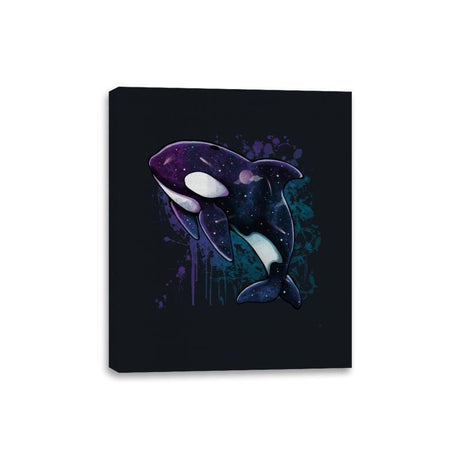 Orca Galaxy - Canvas Wraps Canvas Wraps RIPT Apparel 8x10 / Black