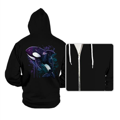 Orca Galaxy - Hoodies Hoodies RIPT Apparel Small / Black