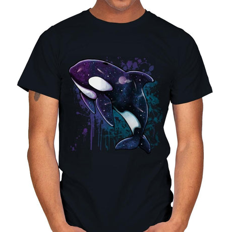 Orca Galaxy - Mens T-Shirts RIPT Apparel Small / Black