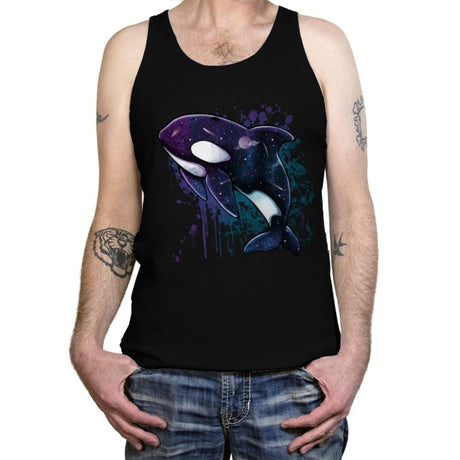 Orca Galaxy - Tanktop Tanktop RIPT Apparel X-Small / Black