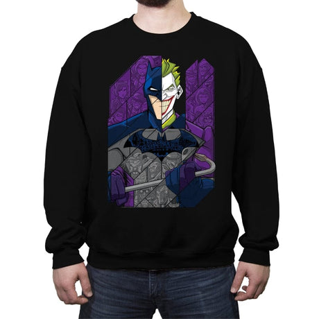 Order & Chaos Tiles - Crew Neck Sweatshirt Crew Neck Sweatshirt RIPT Apparel Small / Black