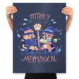 Otterly Meowgical - Prints Posters RIPT Apparel 18x24 / Navy