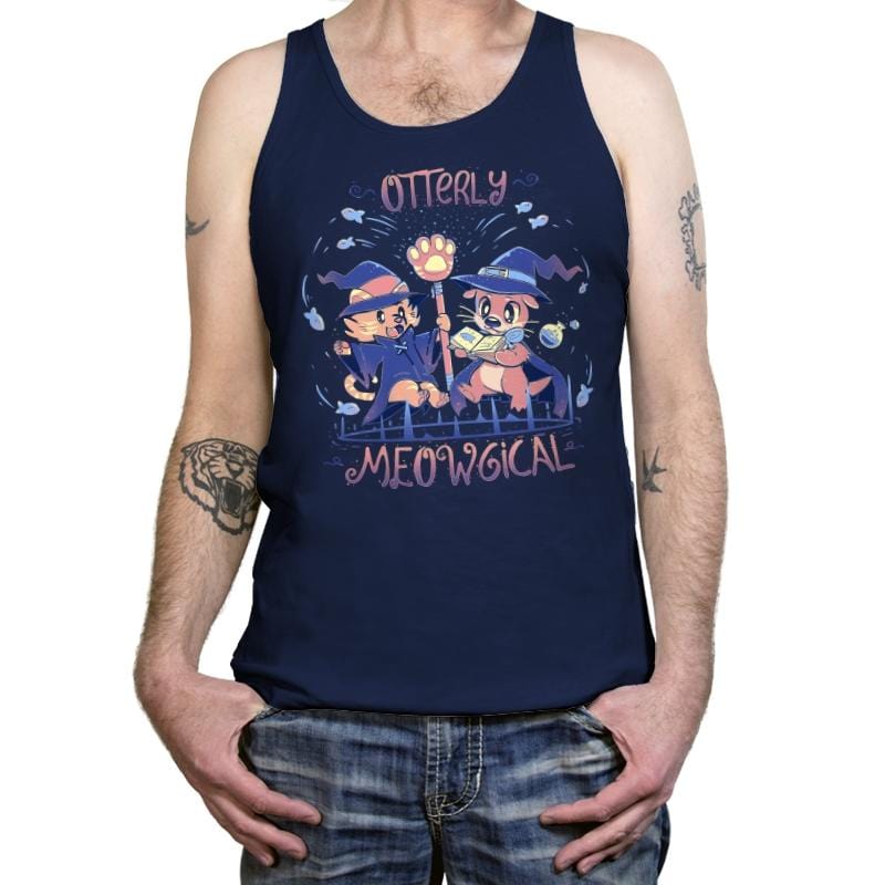 Otterly Meowgical - Tanktop Tanktop RIPT Apparel X-Small / Navy