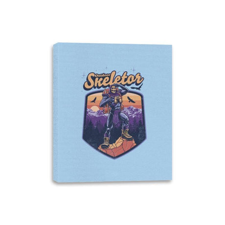 Outdoor Skeletor - Canvas Wraps Canvas Wraps RIPT Apparel 8x10 / Light Blue