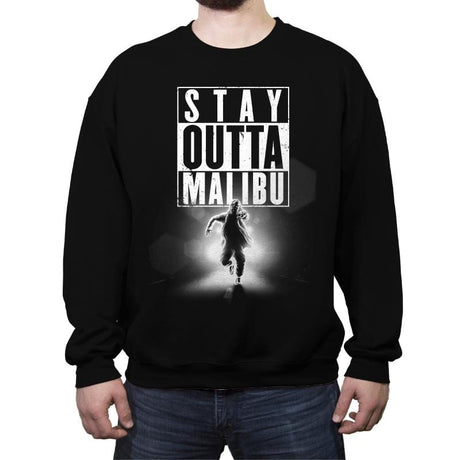 Outta Malibu - Crew Neck Sweatshirt Crew Neck Sweatshirt RIPT Apparel Small / Black