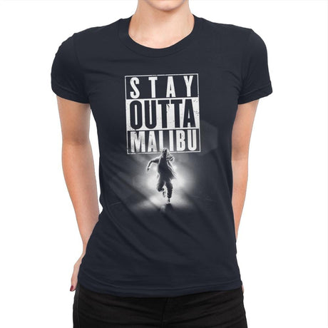 Outta Malibu - Womens Premium T-Shirts RIPT Apparel Small / Midnight Navy