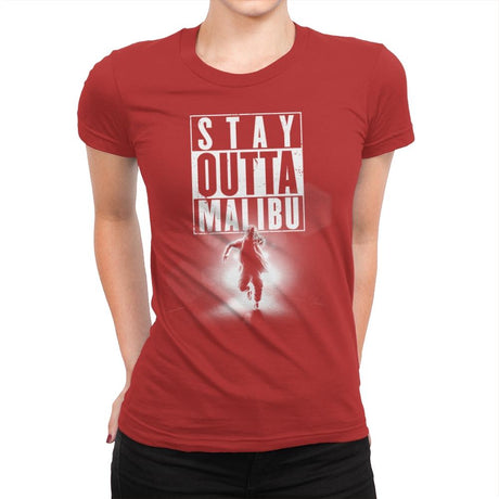 Outta Malibu - Womens Premium T-Shirts RIPT Apparel Small / Red