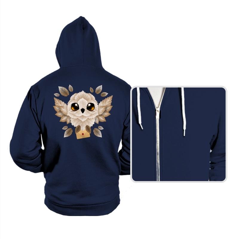 Owl mail of leaves - Hoodies Hoodies RIPT Apparel Small / Navy