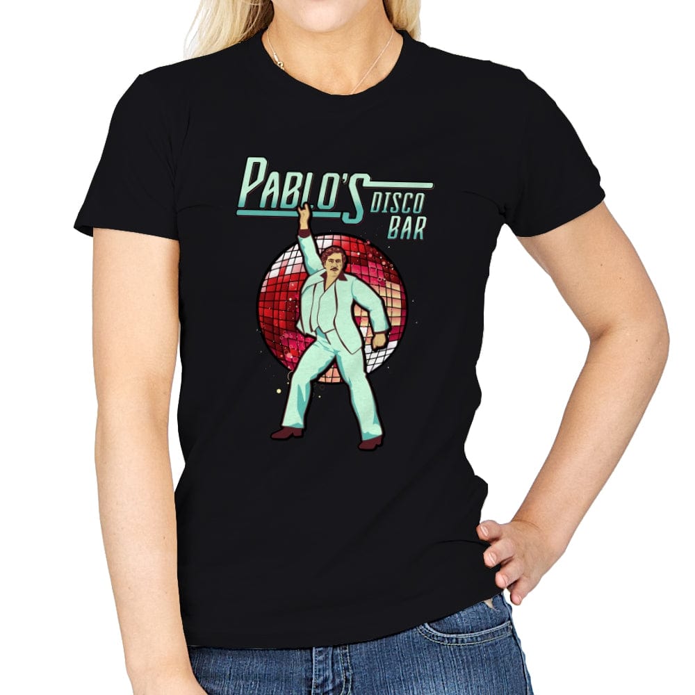 Pablo's Disco Bar - Womens T-Shirts RIPT Apparel Small / Black