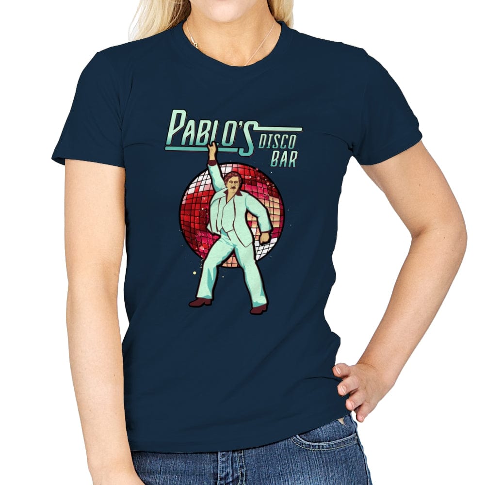 Pablo's Disco Bar - Womens T-Shirts RIPT Apparel Small / Navy