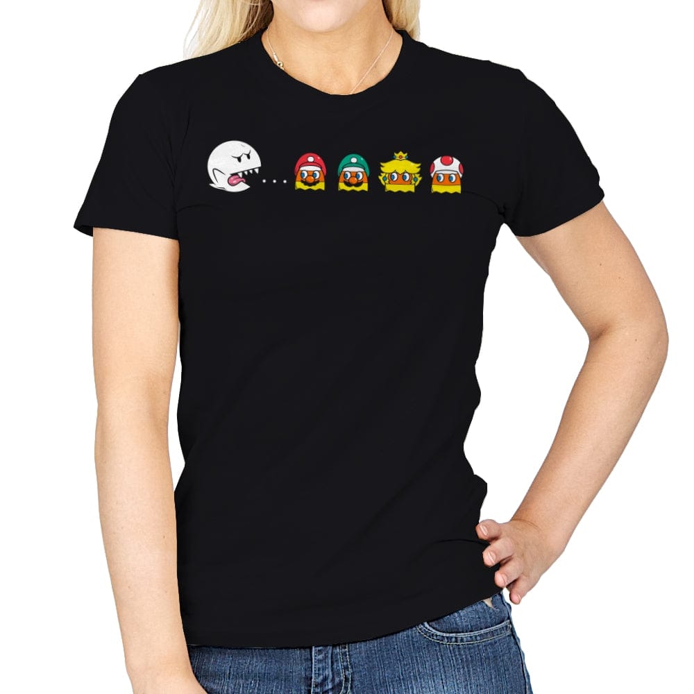 Pac-Boo! - Womens T-Shirts RIPT Apparel Small / Black