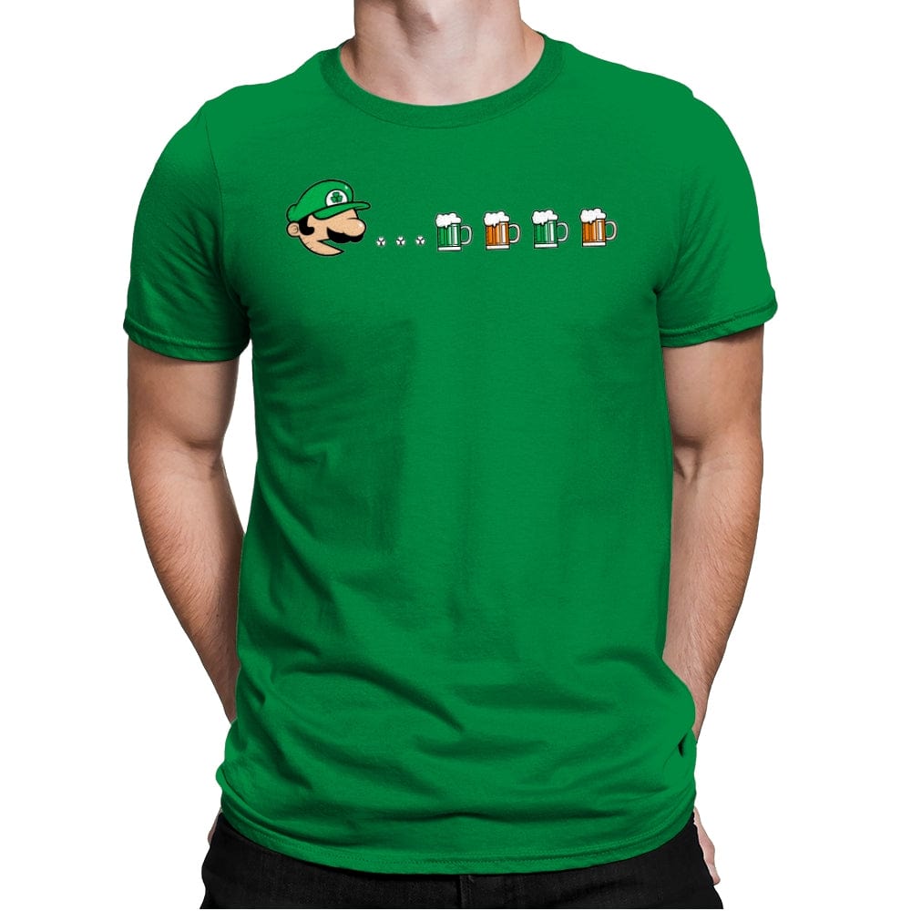 Pac-Luigi's St. Paddy's Day - Mens Premium