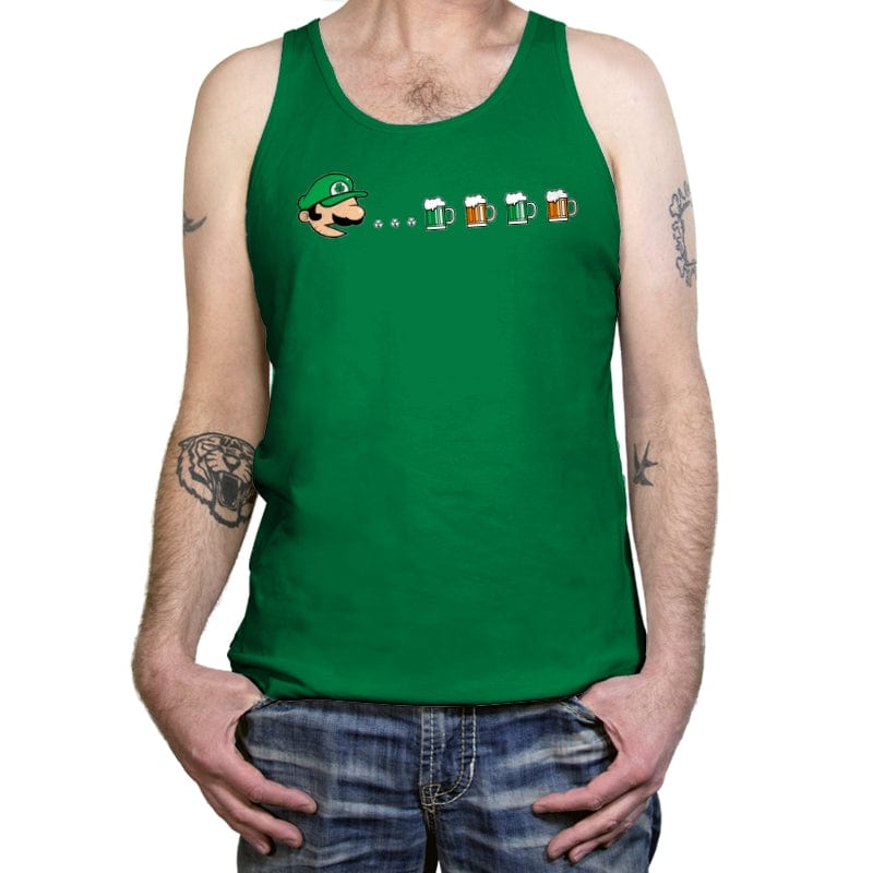 Pac-Luigi's St. Paddy's Day - Tanktop