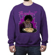 Pancakes - Anytime - Crew Neck Sweatshirt Crew Neck Sweatshirt RIPT Apparel Small / Purple